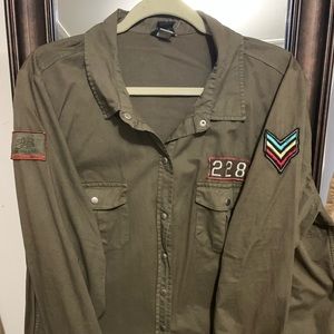 Torrid California republic military shirt